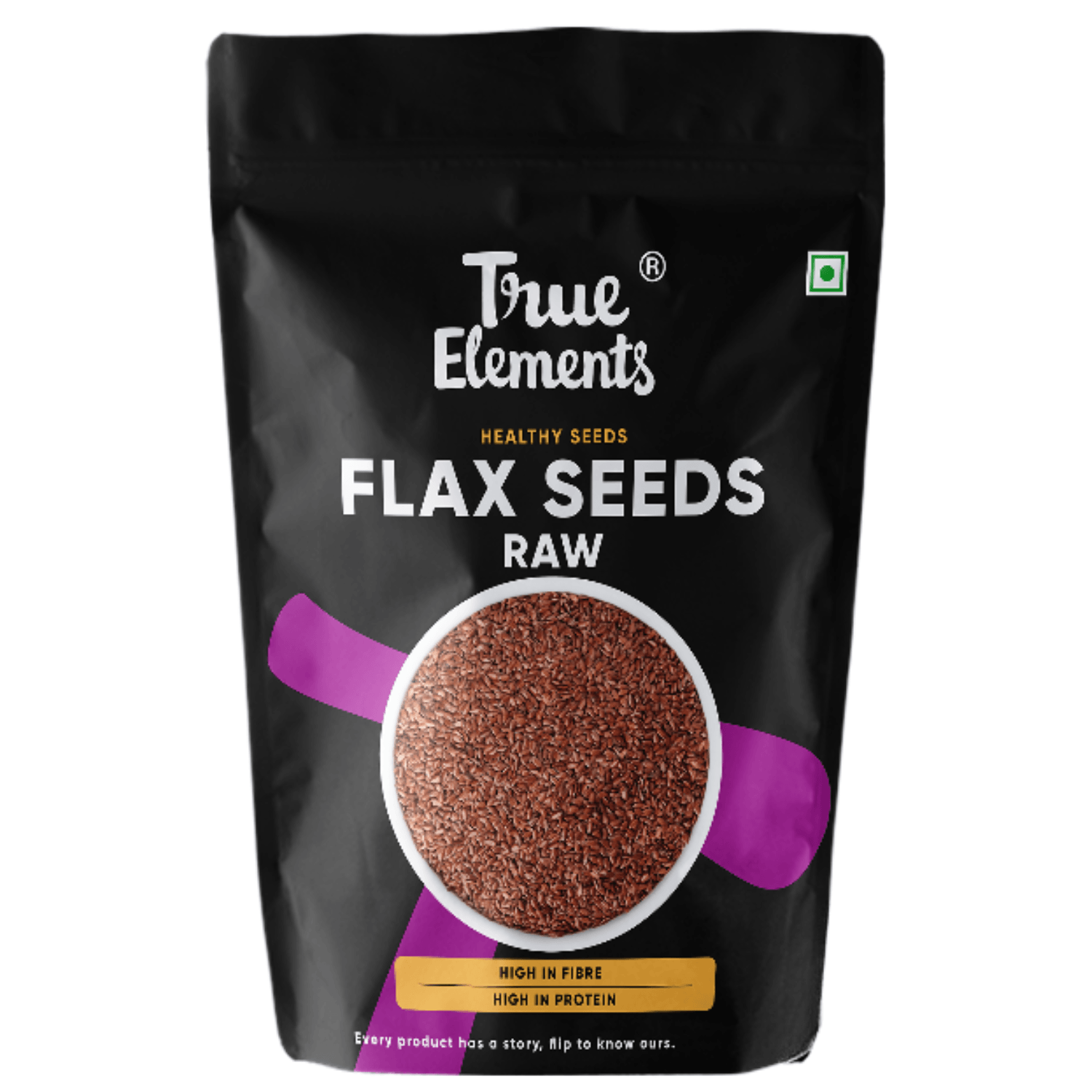 Buy True Elements Raw Flax Seeds Online at Best Price